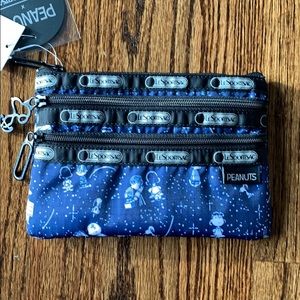 Lesportsac x Snoopy Stargazer 3 ZIP Cosmetic Case
